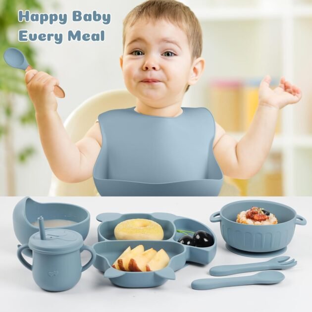 Ensemble d’Alimentation en Silicone pour Bébé